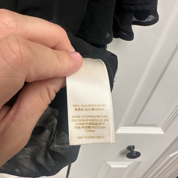 Sheer silk polka dot Kate spade top - Picture 3 of 7